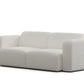 Luna Boucle White Loveseat