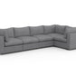 Bennet Amber Beige 5 Seat Corner Sectional