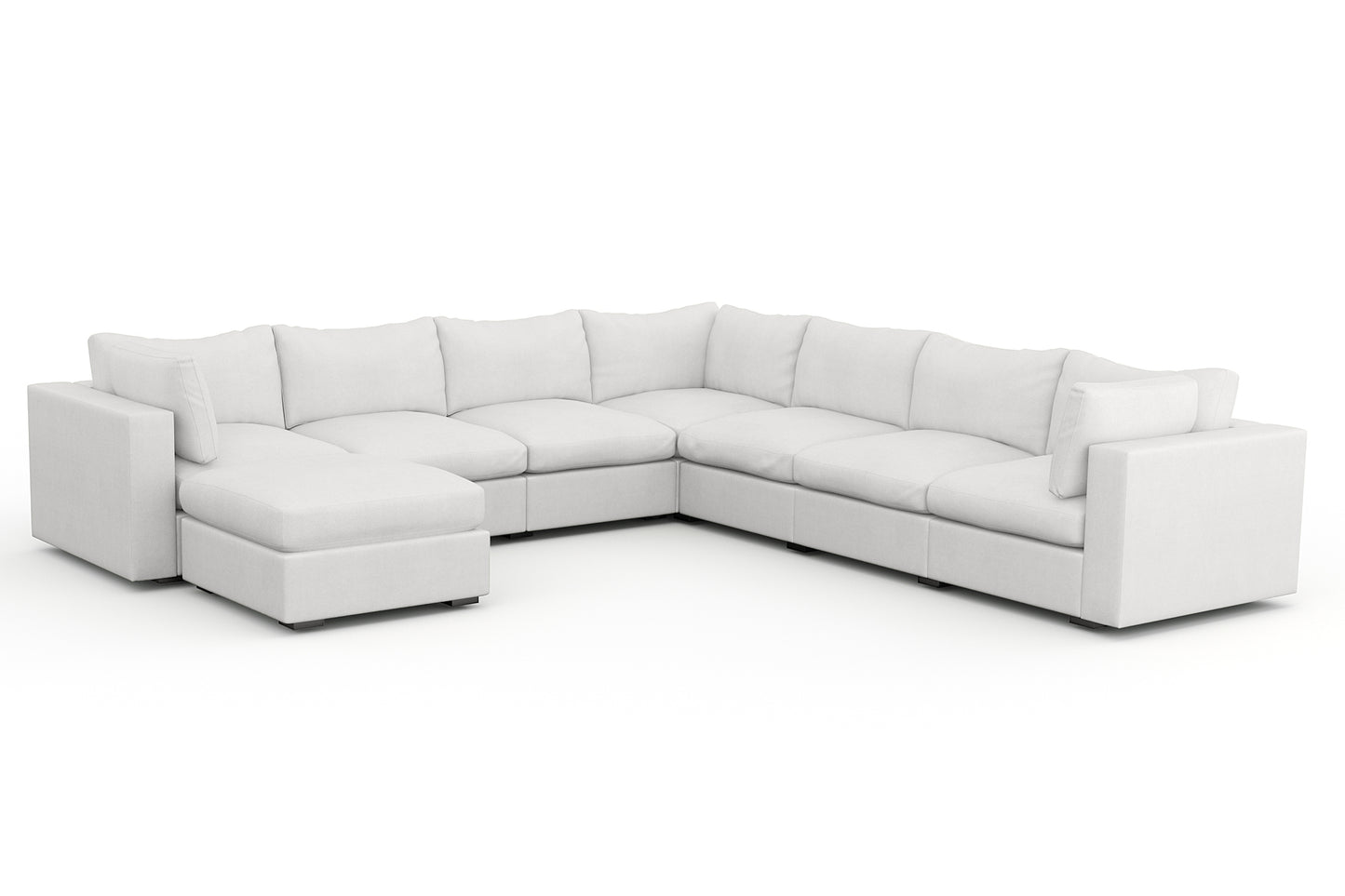 Bennet Pewter Grey 7 Seat Corner Sectional