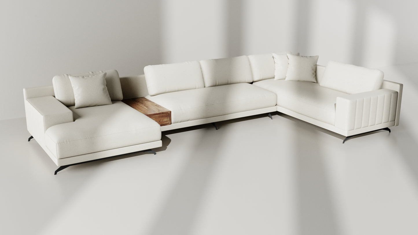 Elite Comfort Cream Sectional