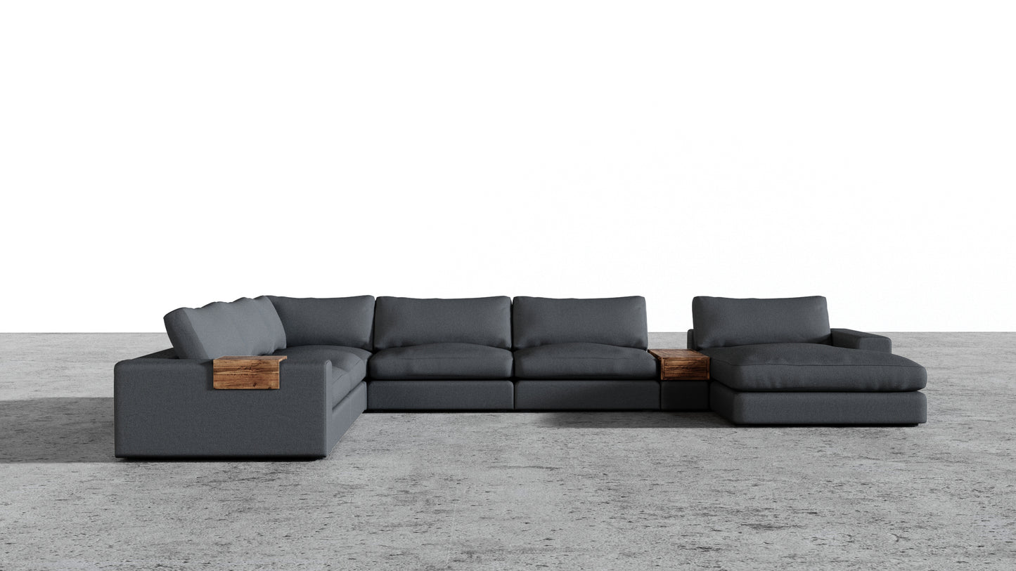 MGR 5 Seat + Chaise Corner Sectional