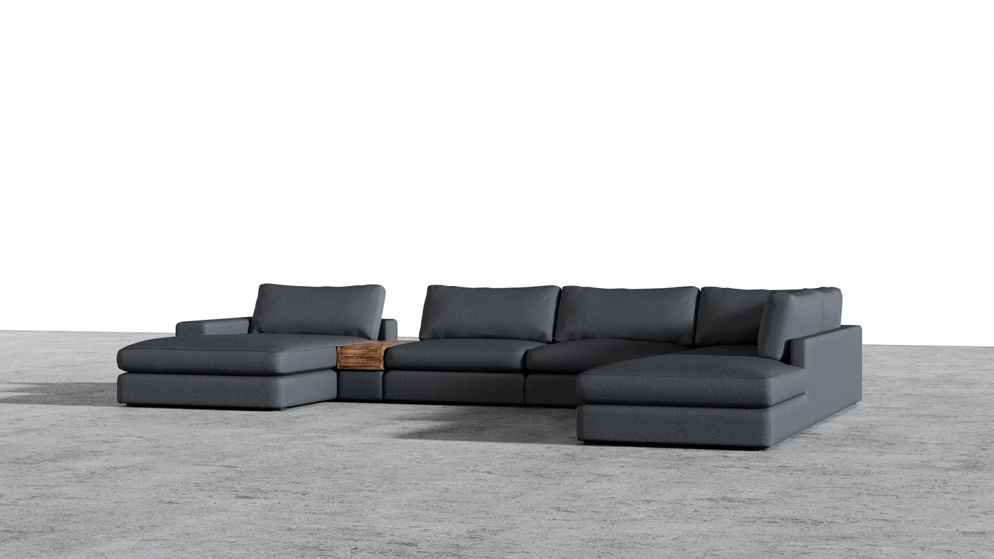 Chaise longue double MGR + sectionnel d'angle