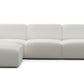 Luna Boucle White Sectional