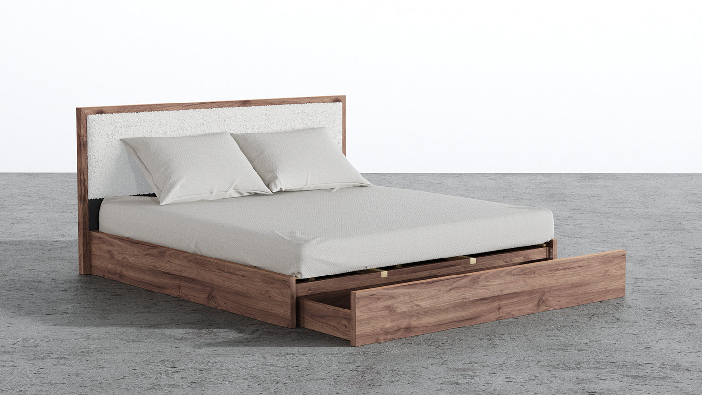 Aspen Bed With Upholstered Back