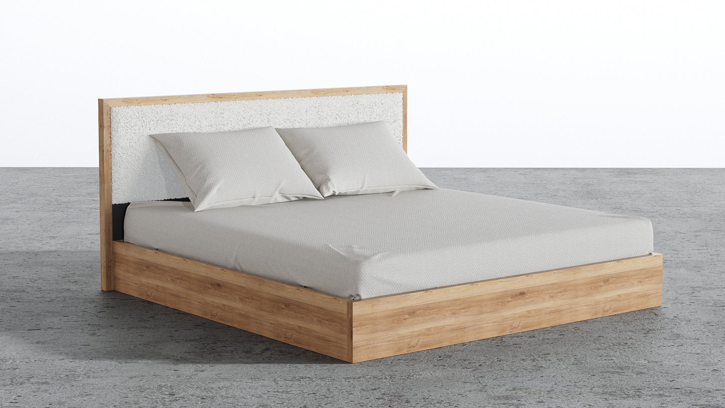 Aspen Bed With Upholstered Back