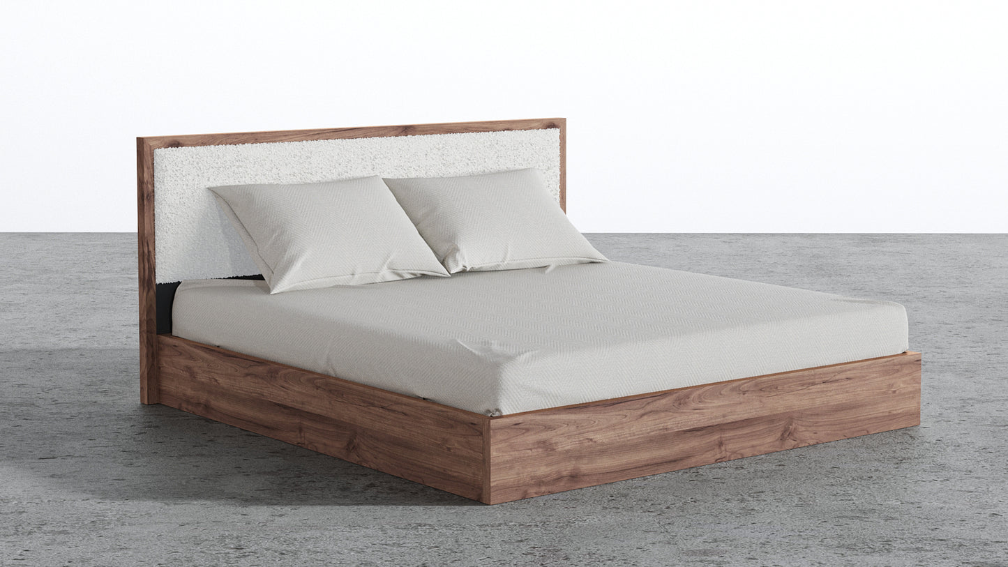 Aspen Bed With Upholstered Back