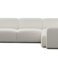 Luna Boucle White Right Sectional