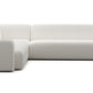 Luna Boucle White Long Seat Sectional