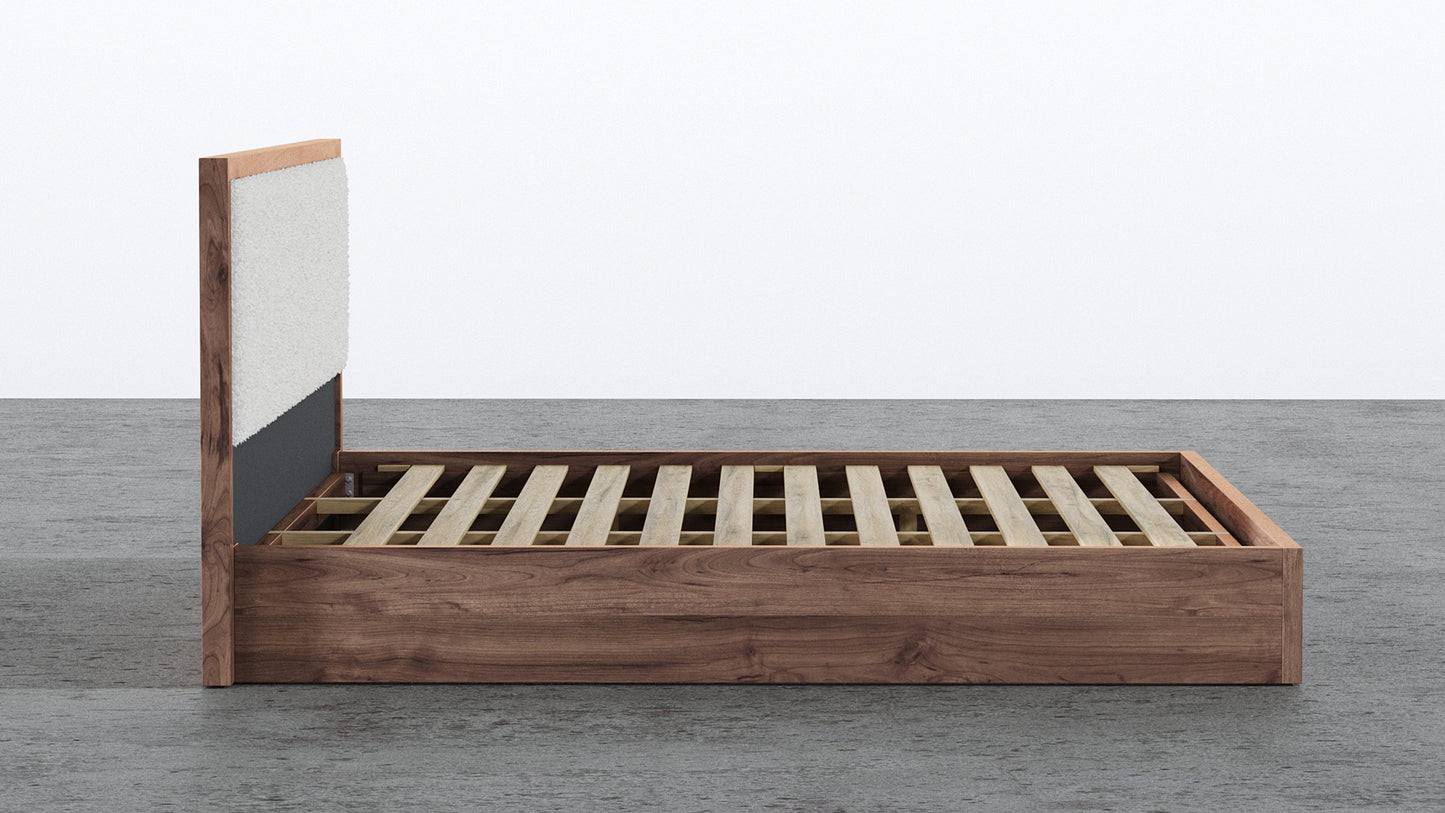 Aspen Bed With Upholstered Back