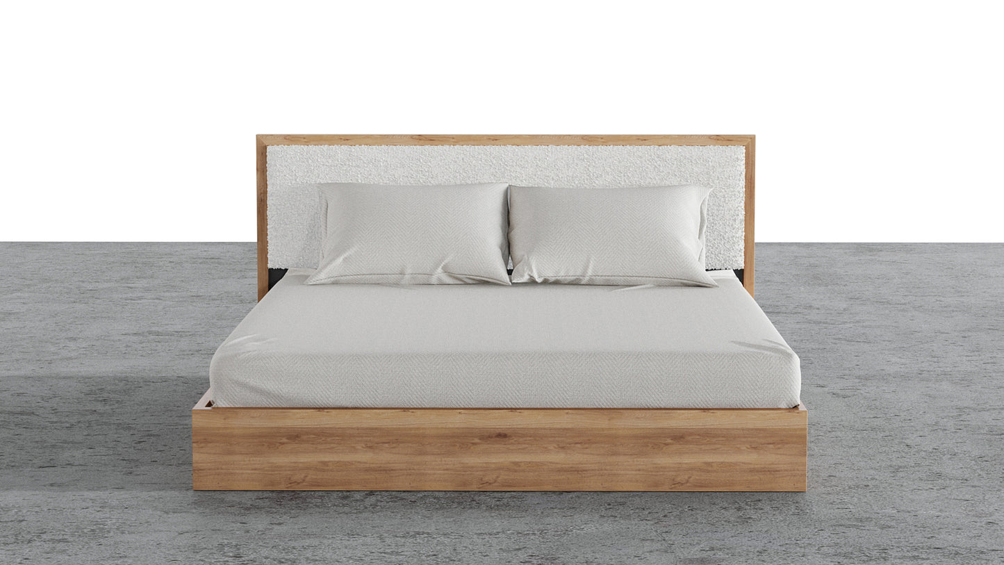 Aspen Bed With Upholstered Back