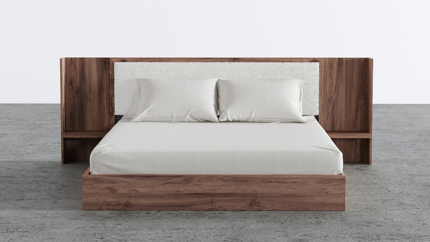 Aspen Bed With Upholstered Back