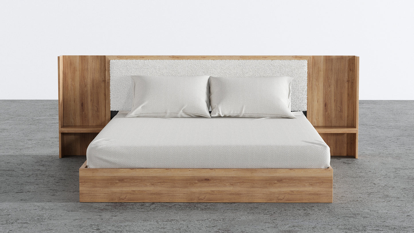 Aspen Bed With Upholstered Back