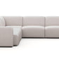 Luna Boucle White Sectional