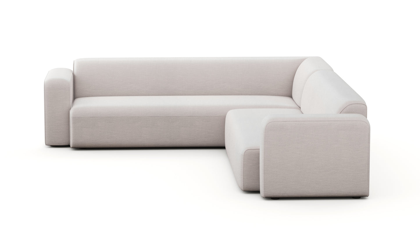 Lune Blue Long Seat Sectional