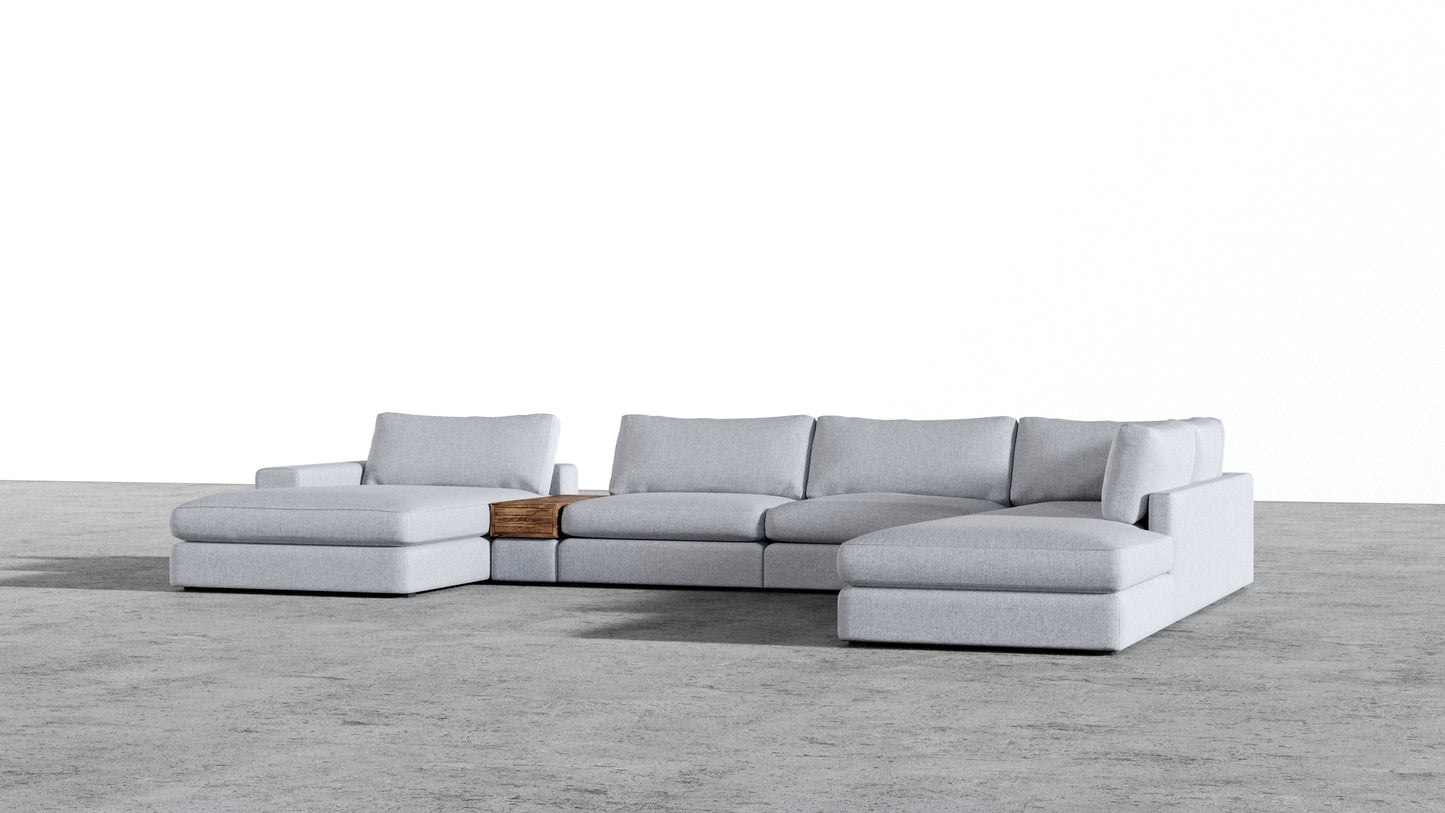 Chaise longue double MGR + sectionnel d'angle