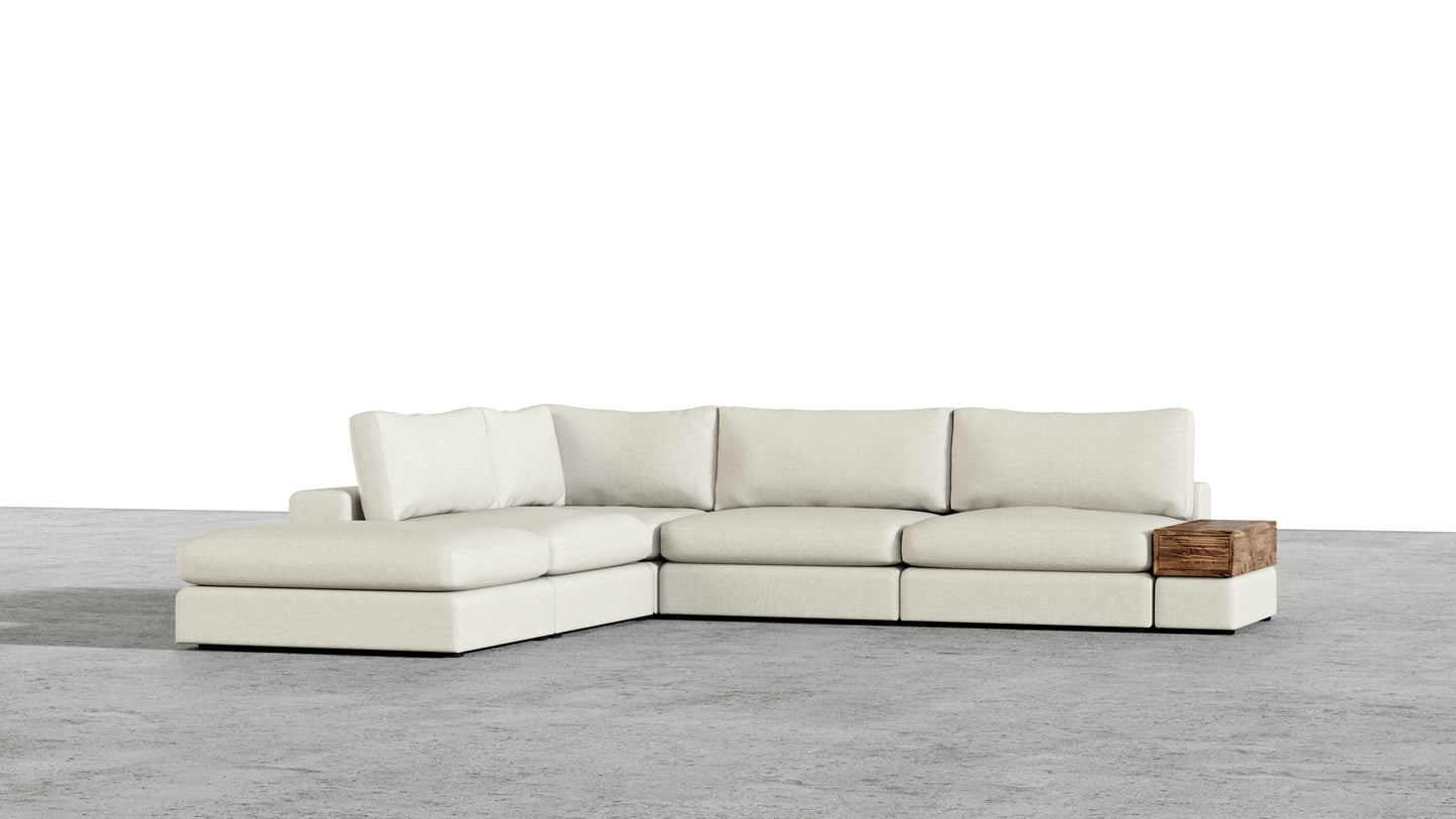 Canapé 4 places Titan avec pouf