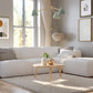 Luna Boucle White Sectional