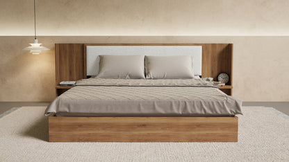 Aspen Bed With Upholstered Back