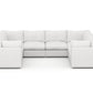 Bennet Pearl Cream 6 Seater U Shape