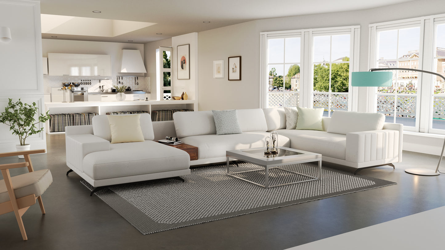 Elite Comfort Cream Sectional