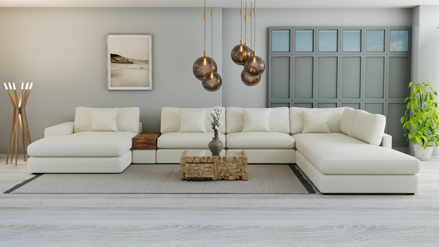 Chaise longue double MGR + sectionnel d'angle