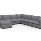 Bennet Pewter Grey 7 Seat Corner Sectional