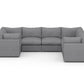 Bennet Pewter Grey 7 Seater U Shape