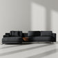 Elite Comfort Pewter Black Sectional