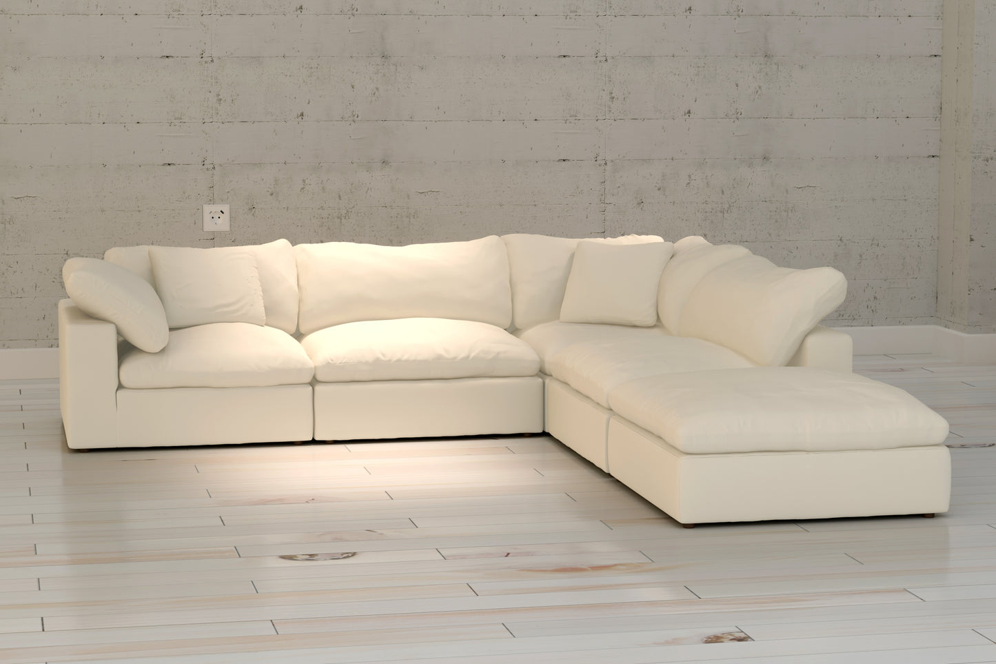 Cloud Paradise Sectional 4 Seater With Ottoman