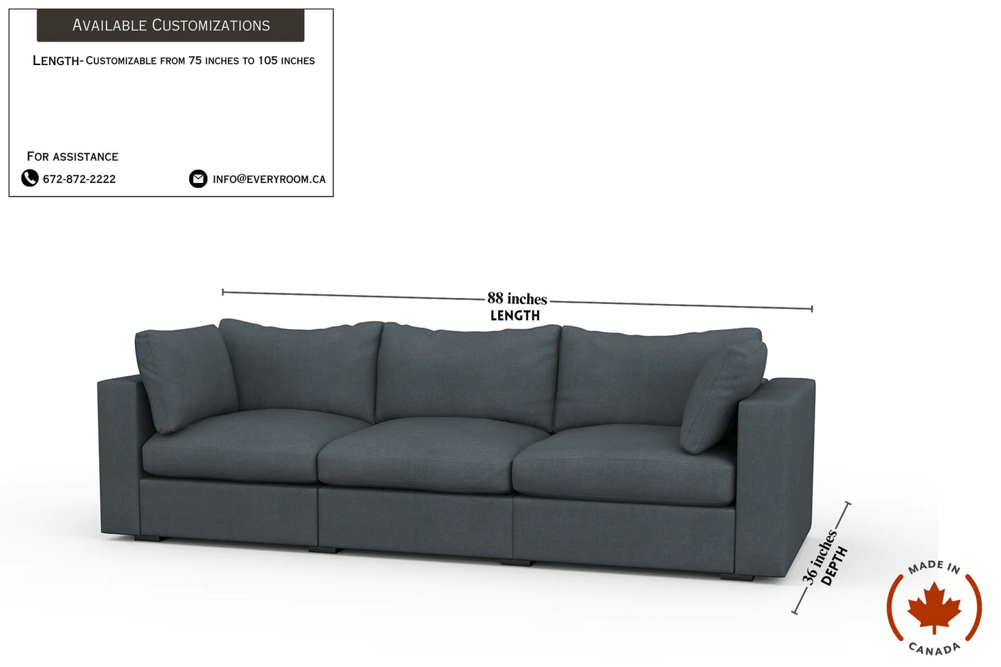 Bennet Pewter Grey Sofa & 62" Love Seat