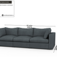 Bennet Pewter Grey Sofa