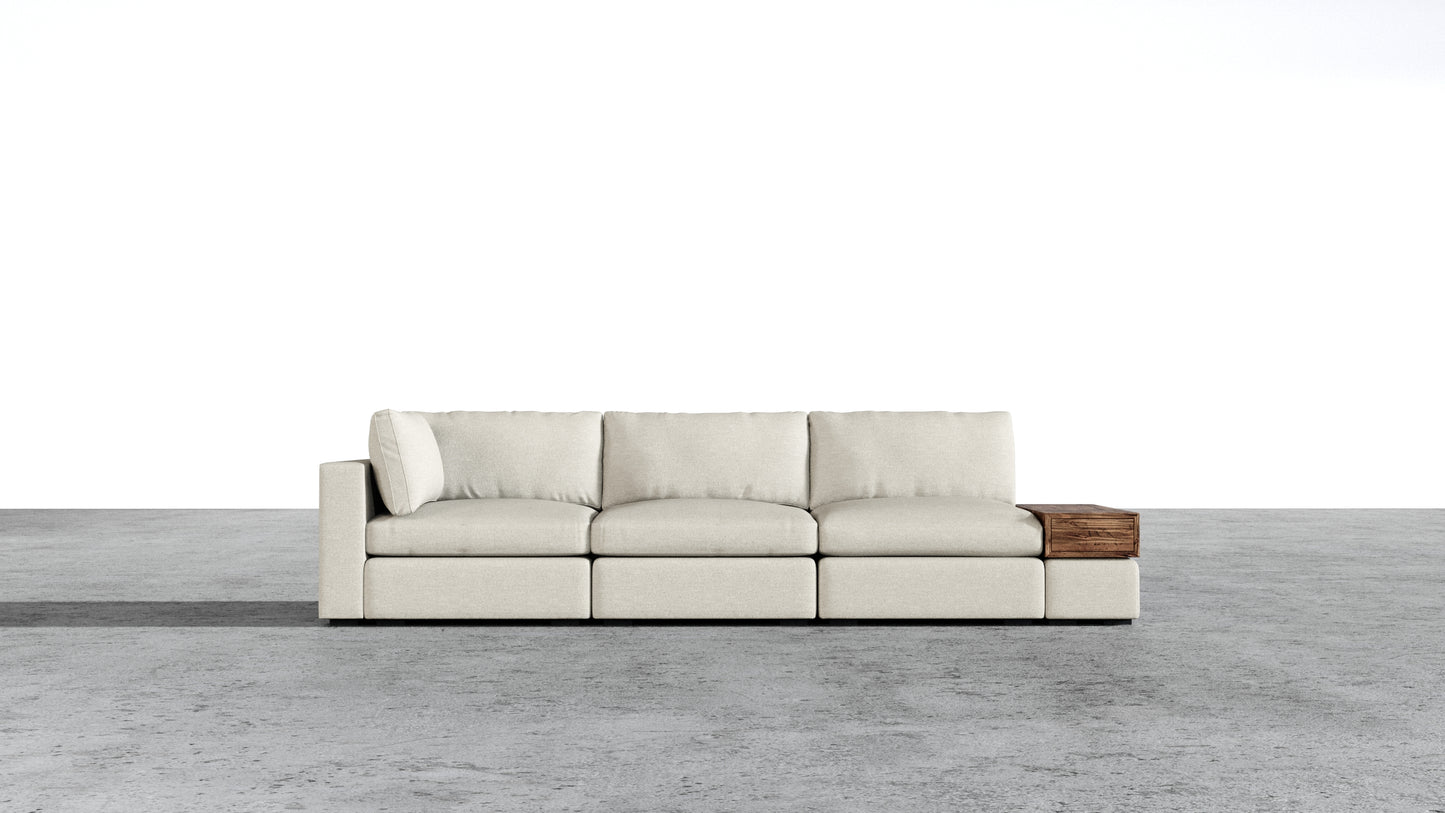 Canapé d'angle sectionnel Bennet 7 places