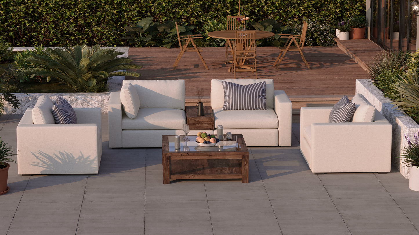 Chaise royale Bennet en étain gris