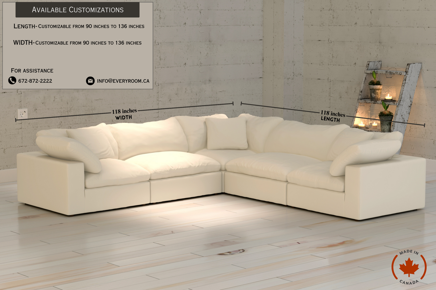 Cloud Paradise Corner Sectional 5 Seater