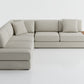 Elite Comfort Cream Corner Sectional