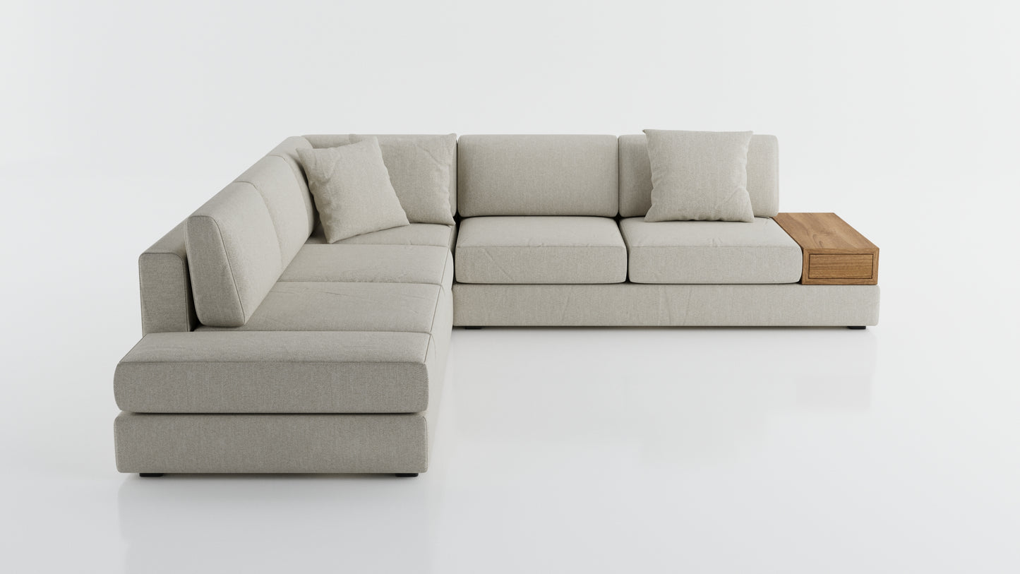 Elite Comfort Cream Corner Sectional