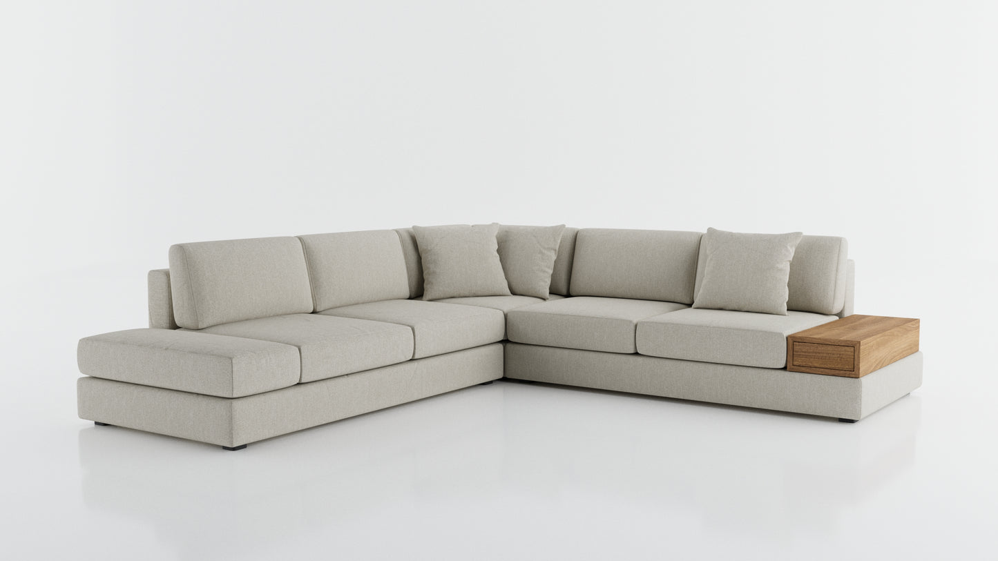 Elite Comfort Cream Corner Sectional