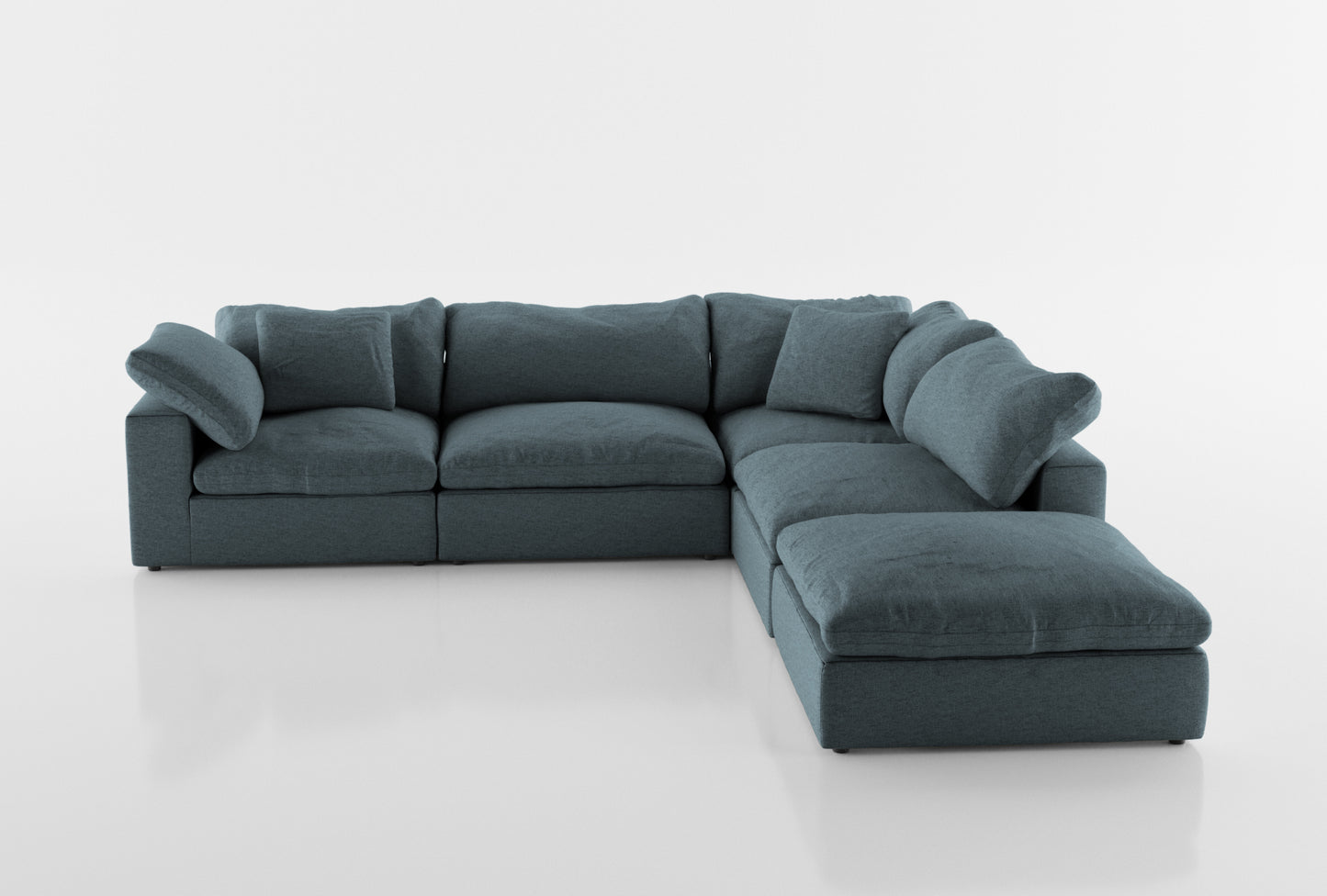 Cloud Paradise Sectional 4 Seater With Ottoman