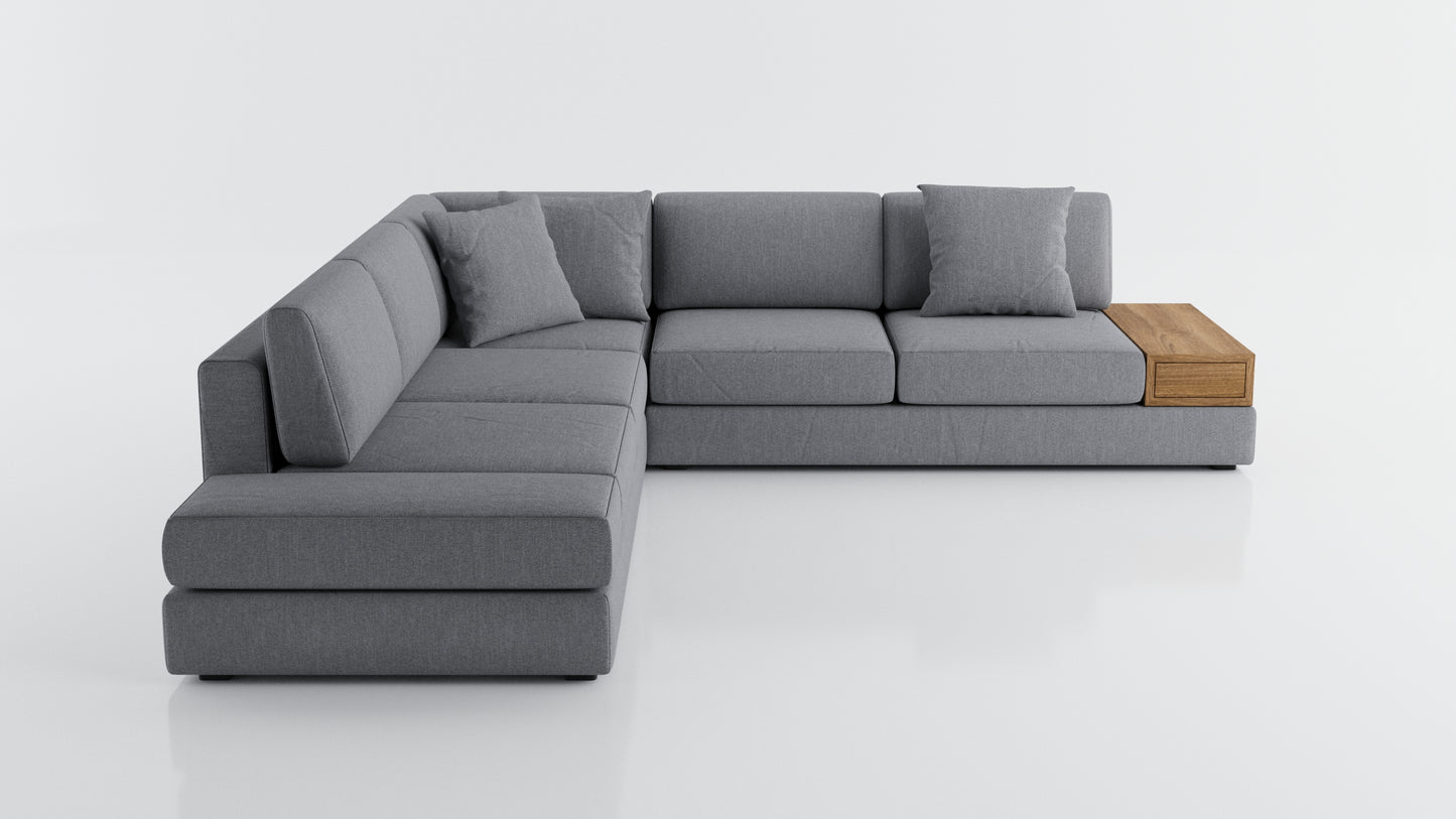 Elite Comfort Grey Corner Sectional