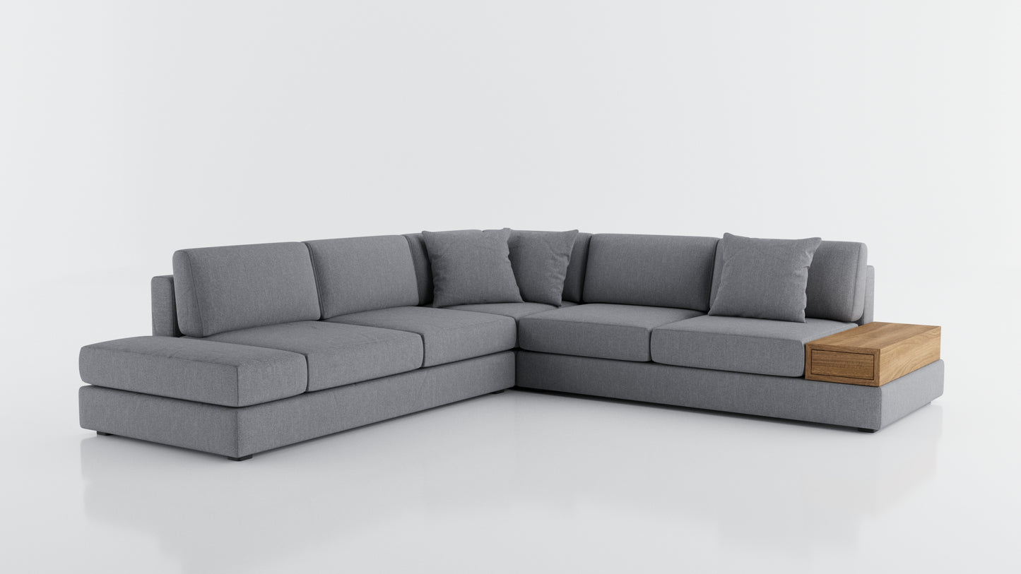 Elite Comfort Grey Corner Sectional