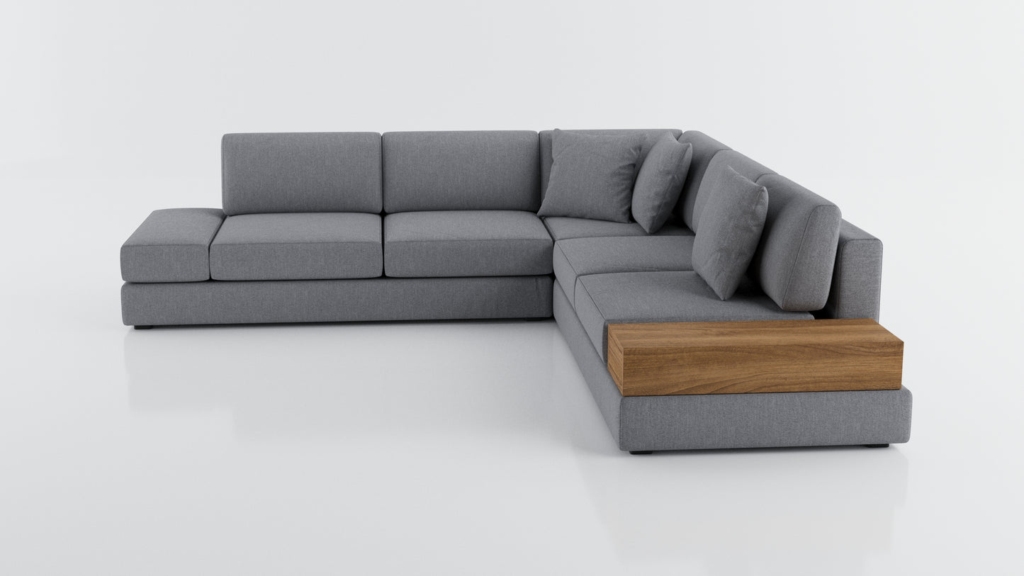 Elite Comfort Grey Corner Sectional