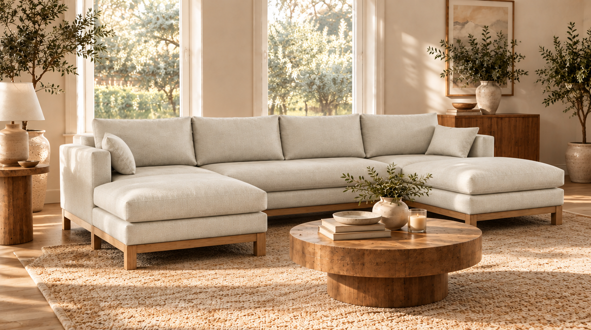 Canapé d'angle double méridienne Oak Studio