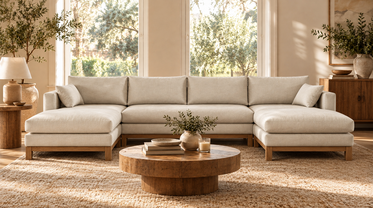 Canapé d'angle double méridienne Oak Studio