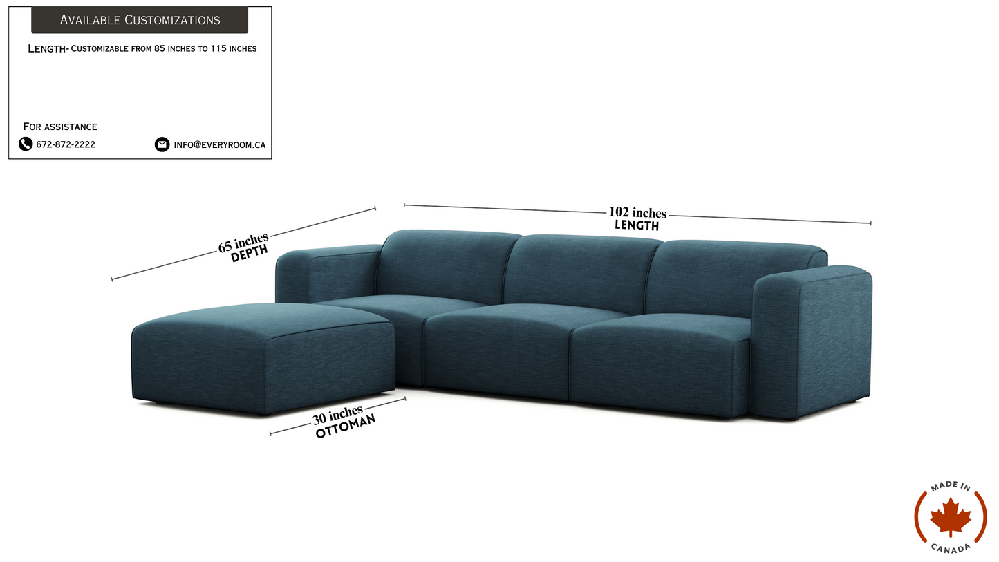 Luna Blue Sectional