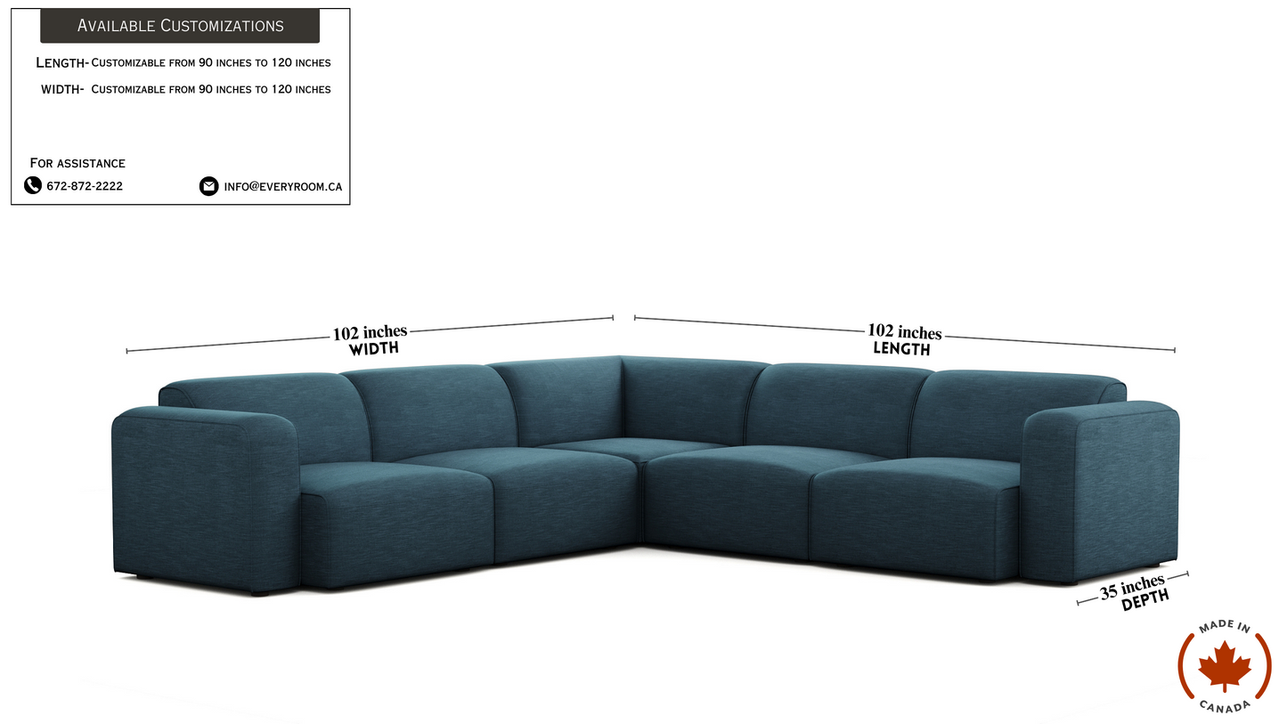 Luna Blue Sectional