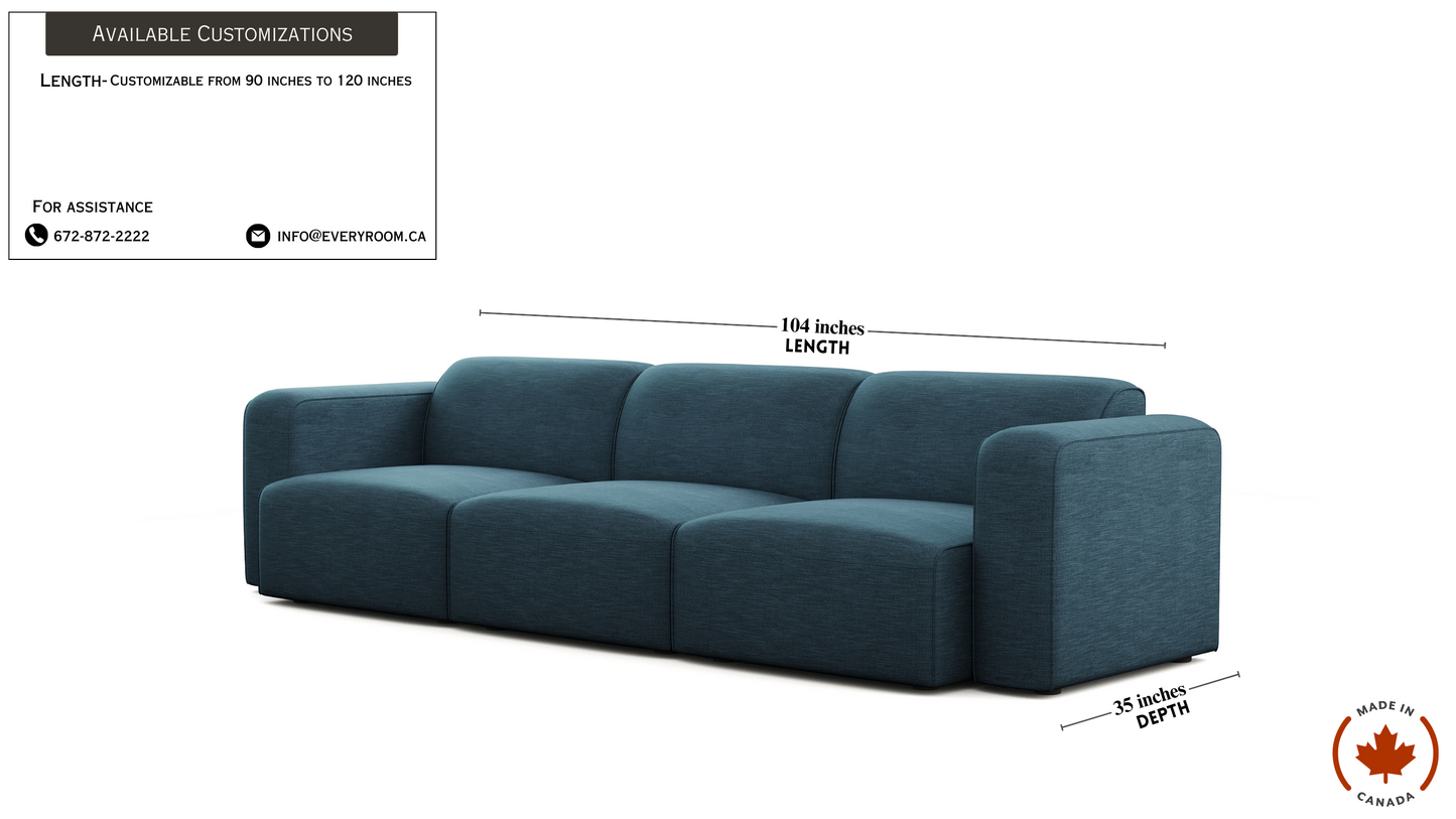 Luna Blue Sofa