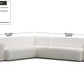 Luna Boucle White Long Seat Sectional