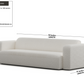 Luna Boucle White Long Seat Sofa