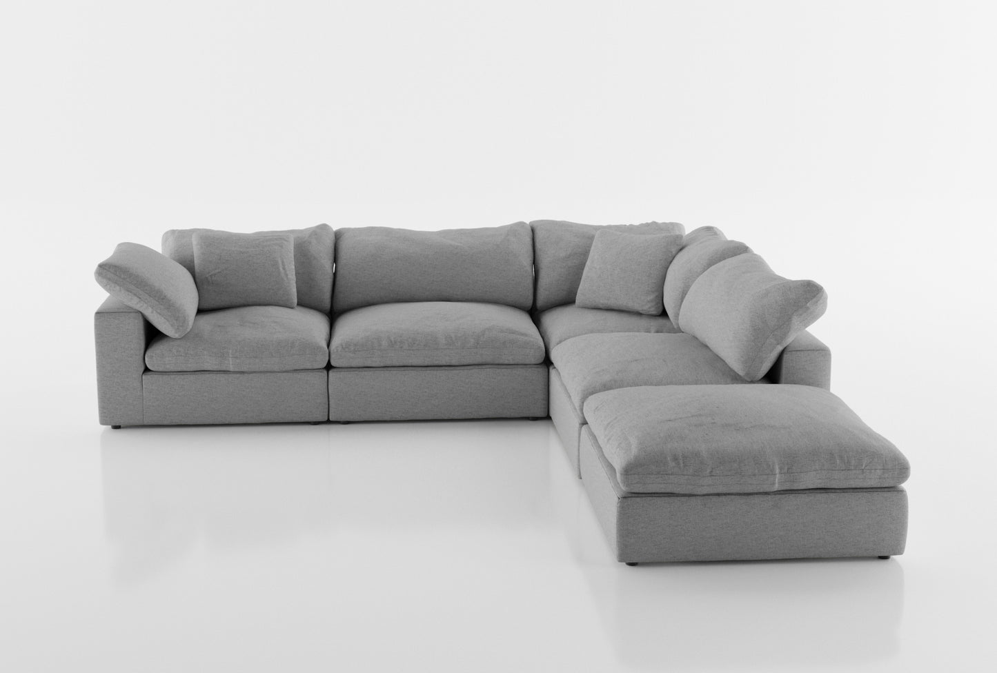 Cloud Paradise Sectional 4 Seater With Ottoman