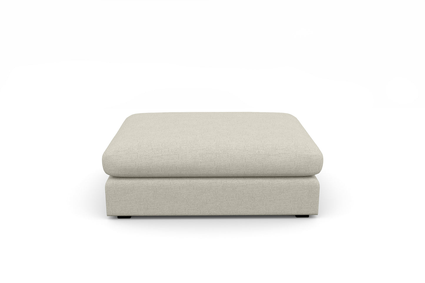 Titan Silver Grey Ottoman